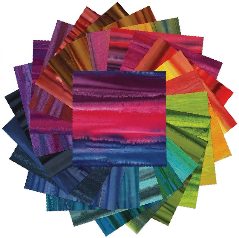 Benartex Bali Batik Landscapes Strip-Pies 40 2.5-inch Strips Jelly Roll Benartex - Image 2