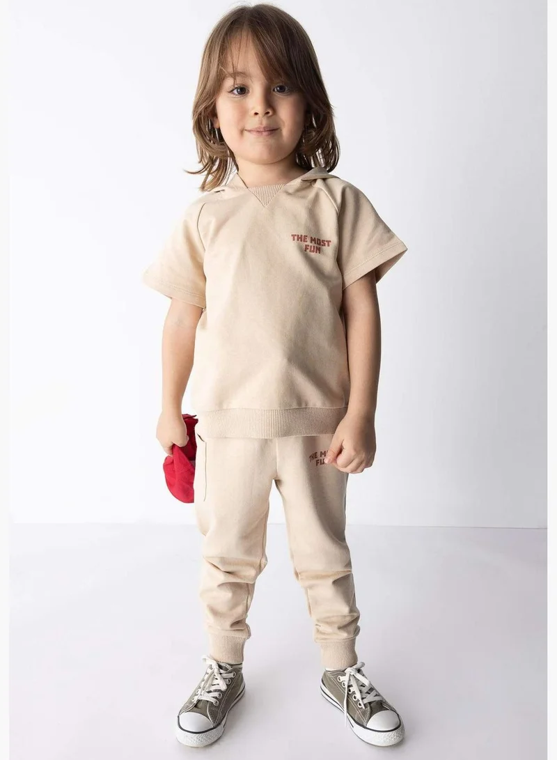 ديفاكتو BabyBoy Knitted Short Sleeve T-Shirt