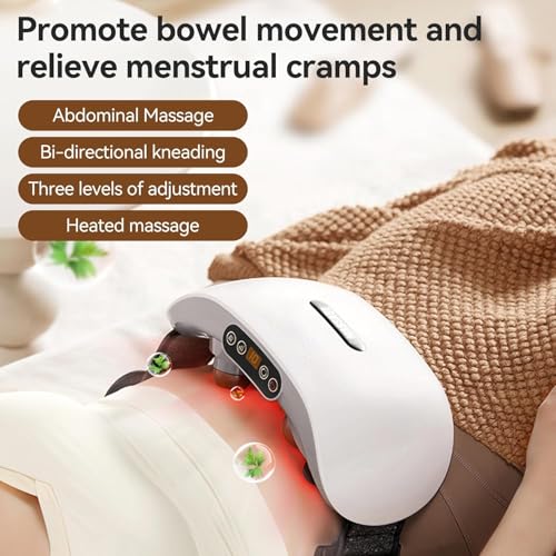 SORELAX Electric Double Disc Abdominal Cellulite Massager with Heat for Flatulence and Period Cramps, Belly and Stomach Massager for Digestion and Constipation - Image 3