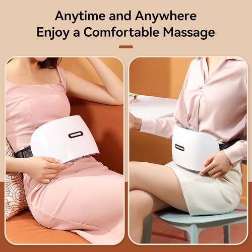SORELAX Electric Double Disc Abdominal Cellulite Massager with Heat for Flatulence and Period Cramps, Belly and Stomach Massager for Digestion and Constipation - Image 4