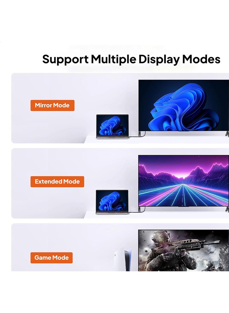 MOWSIL Mowsil 4k@30Hz 1.4 HDMI Cable 1 Meter, Transfer Rate Up to 10.8 Gbps, Support 4K@30Hz/ 2K 1080P Up to 60Hz /3D, Compatible Devices Desktop PC,Laptop,TV Box,DVD Player,Monitor,HD TV,Monitor - Image 5