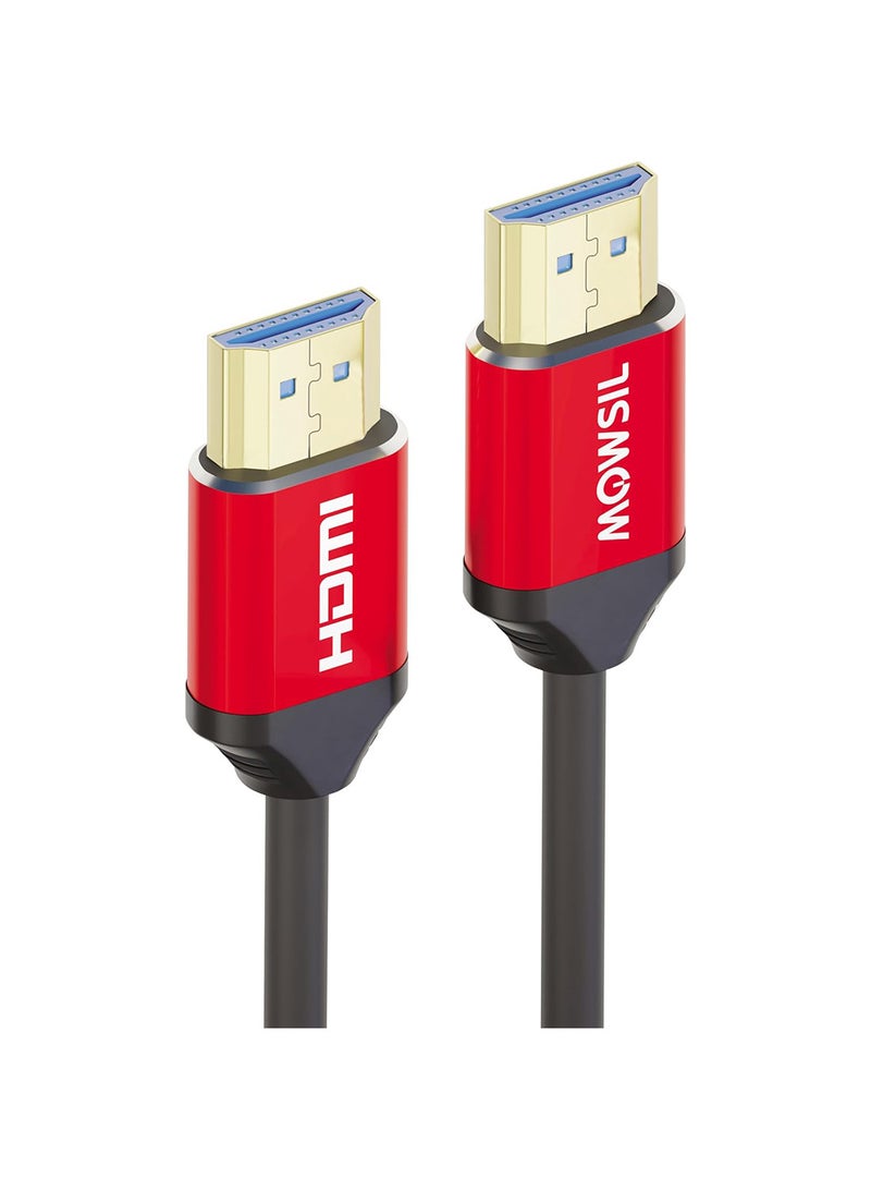 MOWSIL Mowsil 4k@30Hz 1.4 HDMI Cable 1 Meter, Transfer Rate Up to 10.8 Gbps, Support 4K@30Hz/ 2K 1080P Up to 60Hz /3D, Compatible Devices Desktop PC,Laptop,TV Box,DVD Player,Monitor,HD TV,Monitor - Image 1