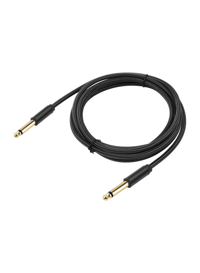 6.35mm 1/4 TS Big Two-core Male-to-male Mono Electric Guitar Electronic Piano Audio Cable-Color:Black-Length:5m  - Image 5