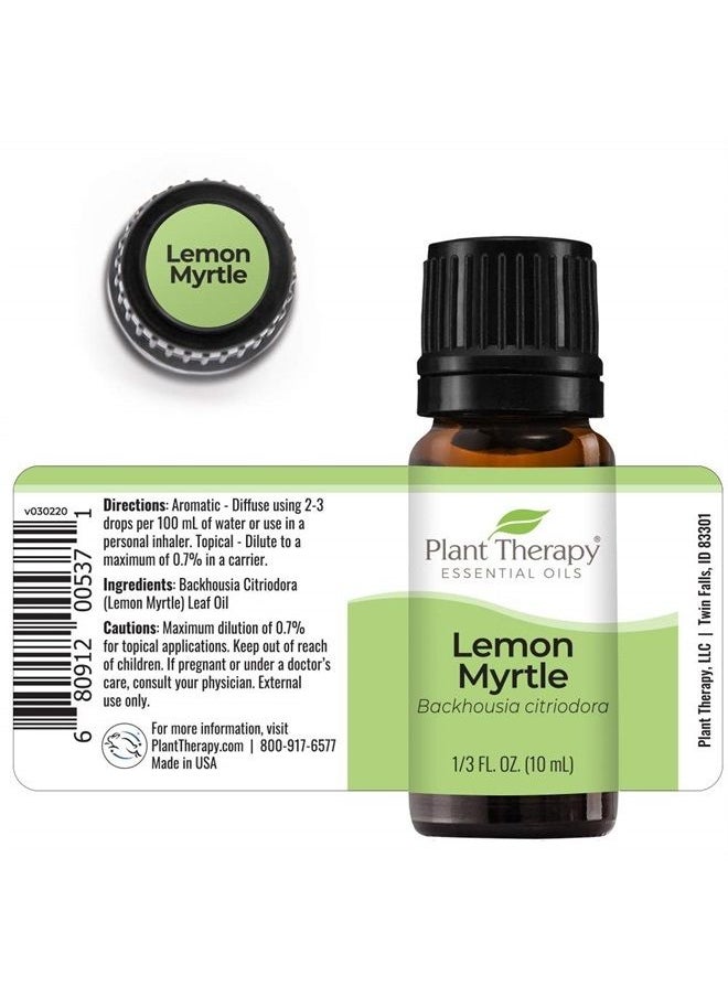 Plant Therapy - Lemon Myrtle Essential Oil 10 mL (1/3 oz) 100% Pure, Undiluted, Therapeutic Grade - Image 1