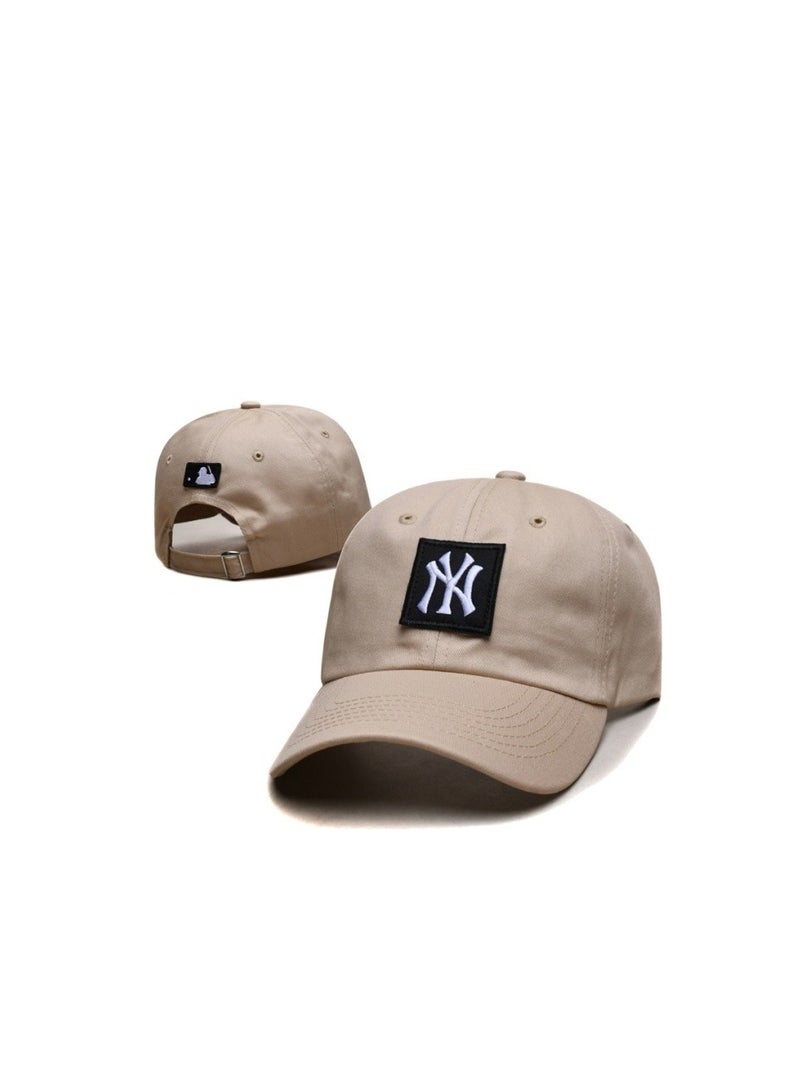 NEW ERA NEW ERA 9Fort New York Yankees Baseball Hat Duck Tongue Hat Sun Hat Pointed Hat Sun Hat Pure Cotton Men's and Women's Baseball Hat Outdoor Khaki