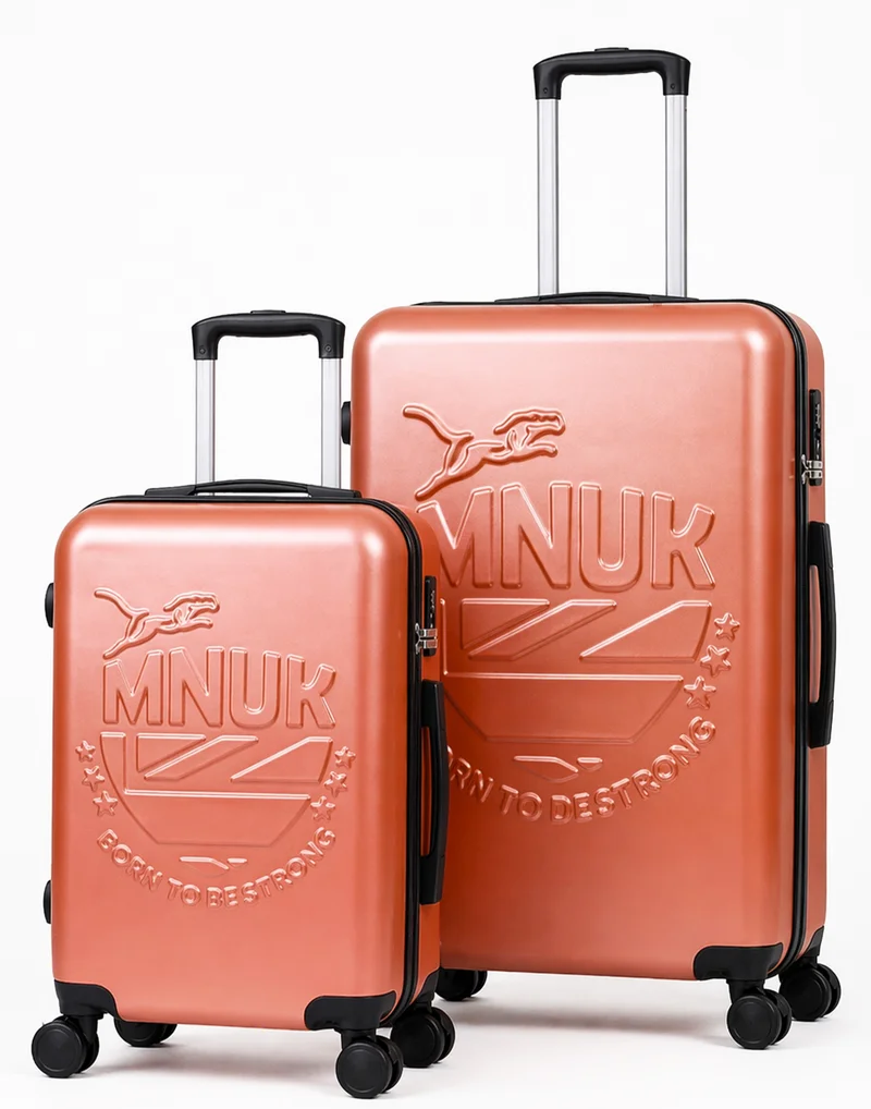 MNUK MANCHESTER Set of 2 Luggage bag| Polycarbonates & ABS Hardside Luggage Trolley with TSA Lock| Double 360Â° 4 Wheeler| Cabin-20 Inch, Large-28 Inch|Rose Gold