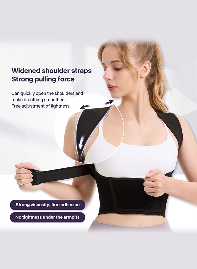 Polish'D Posture Corrector for Women and Men, Improve Posture Correct Hunchback Slouching Invisible Under Clothes - Adjustable Lightweight Upper Back Brace for Neck Shoulder & Upper Back Pain Relief - Image 5