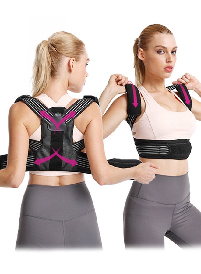Polish'D Posture Corrector for Women and Men, Improve Posture Correct Hunchback Slouching Invisible Under Clothes - Adjustable Lightweight Upper Back Brace for Neck Shoulder & Upper Back Pain Relief - Image 1