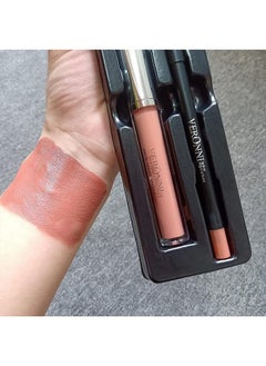VERONNI Lipstick Lipliner Setliquid Matte Lipstick Set Waterproof Lipstick And Lip Liner Pen Set Long Lasting Lip Gloss Set For Lip Makeup (06)  - Image 2