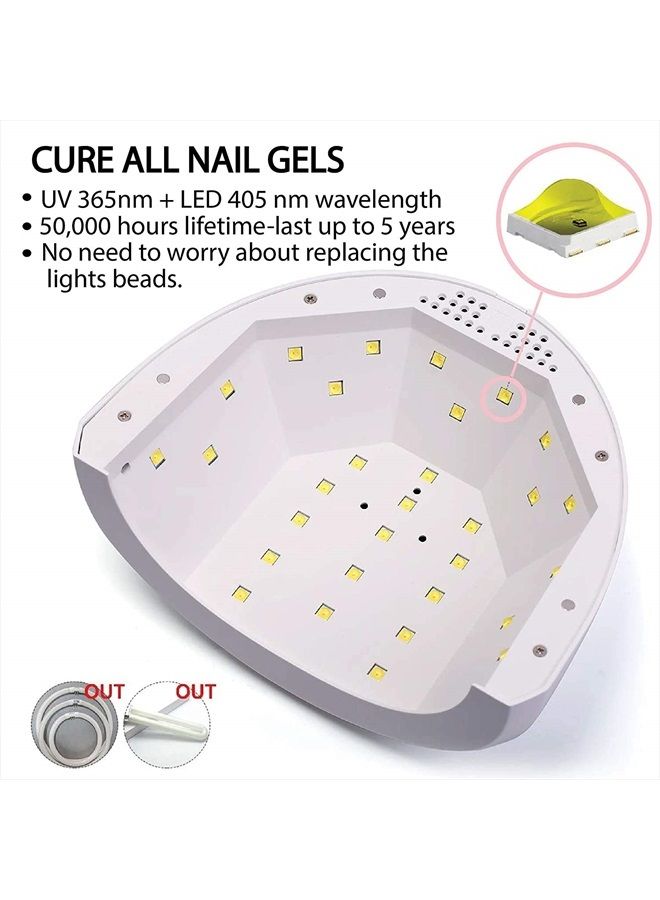 SUNUV UV LED Nail Lamp, SUNUV Gel Nail Light for Nail Polish 48W UV Dryer with 3 Timers SUNone - Image 2