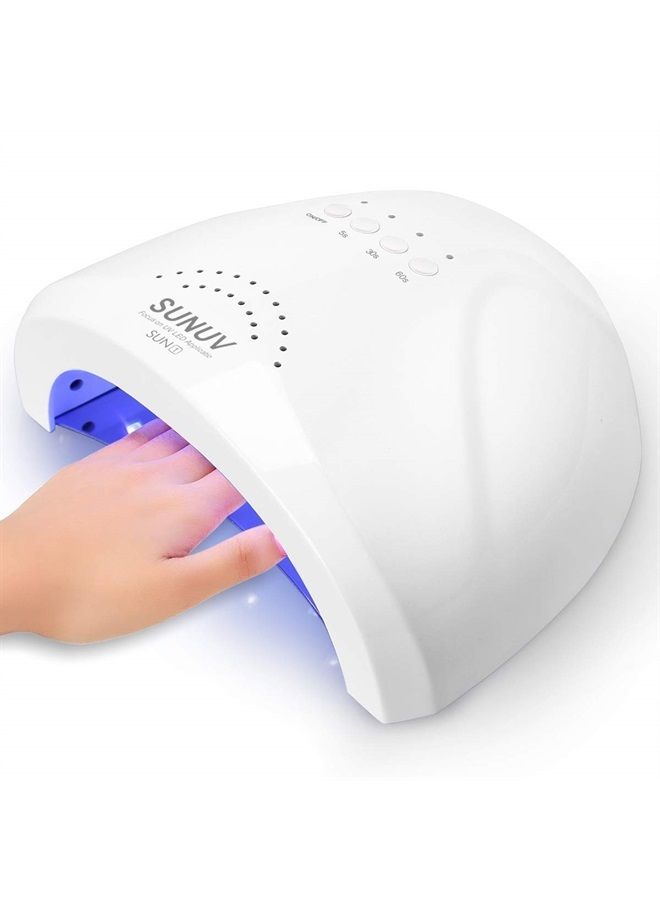 SUNUV UV LED Nail Lamp, SUNUV Gel Nail Light for Nail Polish 48W UV Dryer with 3 Timers SUNone - Image 1
