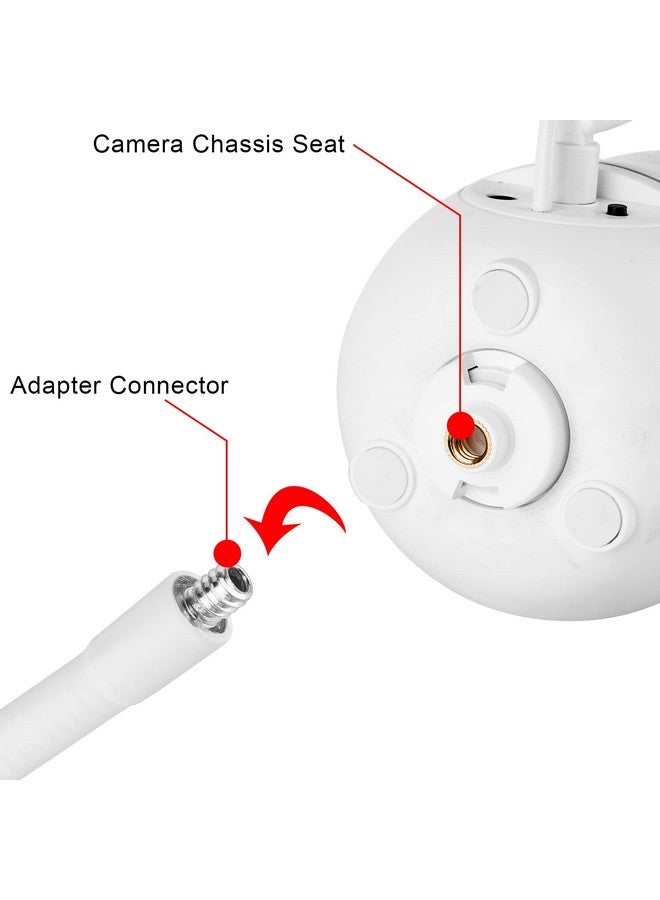 iTODOS 68.8" Adjustable Height Baby Monitor Floor Stand Holder for HelloBaby HB6550/HB65/HB6558/HB66/HB248,Nanit Pro Smart Baby Monitor & Flex Stand,ANMEATE SM935E/SM650,Bonoch Baby Camera - Image 3