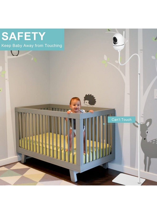 iTODOS 68.8" Adjustable Height Baby Monitor Floor Stand Holder for HelloBaby HB6550/HB65/HB6558/HB66/HB248,Nanit Pro Smart Baby Monitor & Flex Stand,ANMEATE SM935E/SM650,Bonoch Baby Camera - Image 5