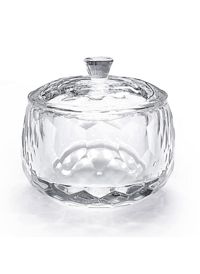 Honey Joy Round Crystal Clear Acrylic Liquid Powder Glass Dappen Dish Glass Cup W Cap Lid Bowl For Acrylic Nail Art Transparent Kit Hjnapb013  - Image 1