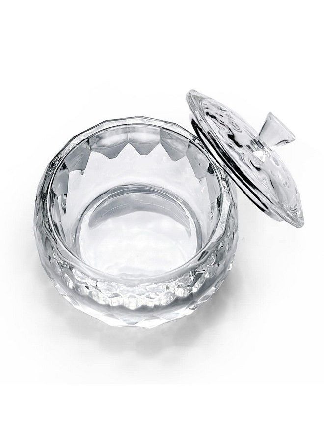 Honey Joy Round Crystal Clear Acrylic Liquid Powder Glass Dappen Dish Glass Cup W Cap Lid Bowl For Acrylic Nail Art Transparent Kit Hjnapb013  - Image 4
