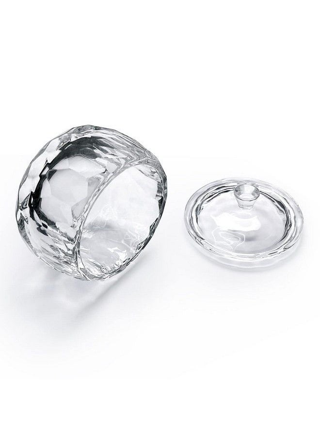 Honey Joy Round Crystal Clear Acrylic Liquid Powder Glass Dappen Dish Glass Cup W Cap Lid Bowl For Acrylic Nail Art Transparent Kit Hjnapb013  - Image 3