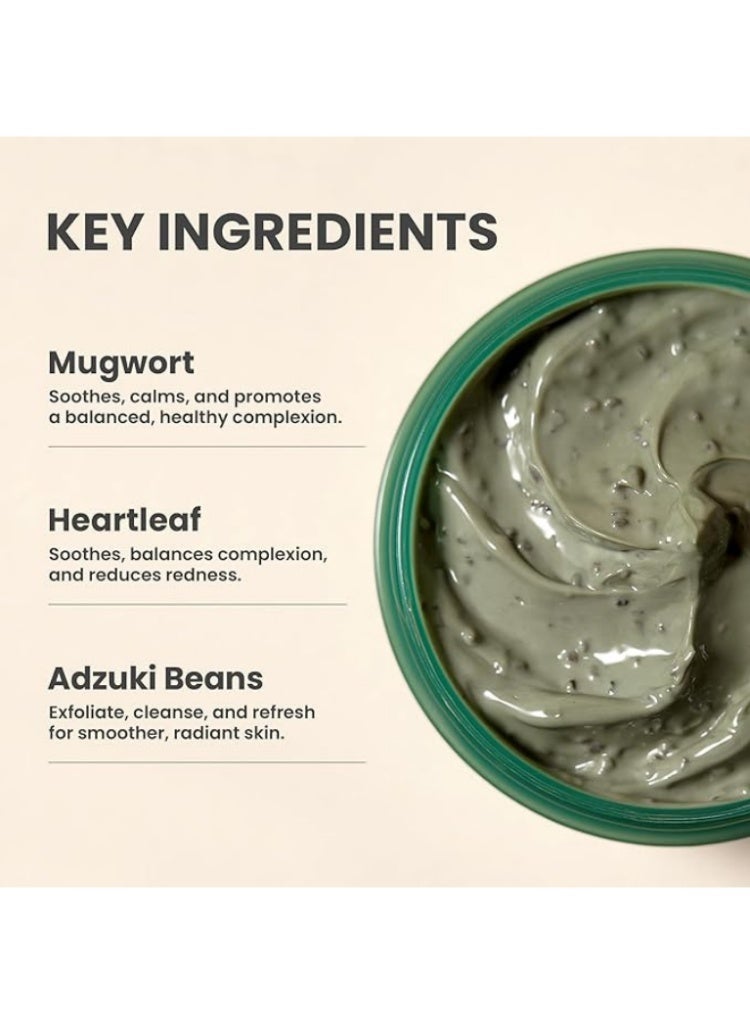 AXIS-Y Clogged Pores & Excess Oil Solution – Axis-Y Cera Mugwort Pore Clarifying Wash-Off Mask for Deep Purifying & Skin Calming - Image 5