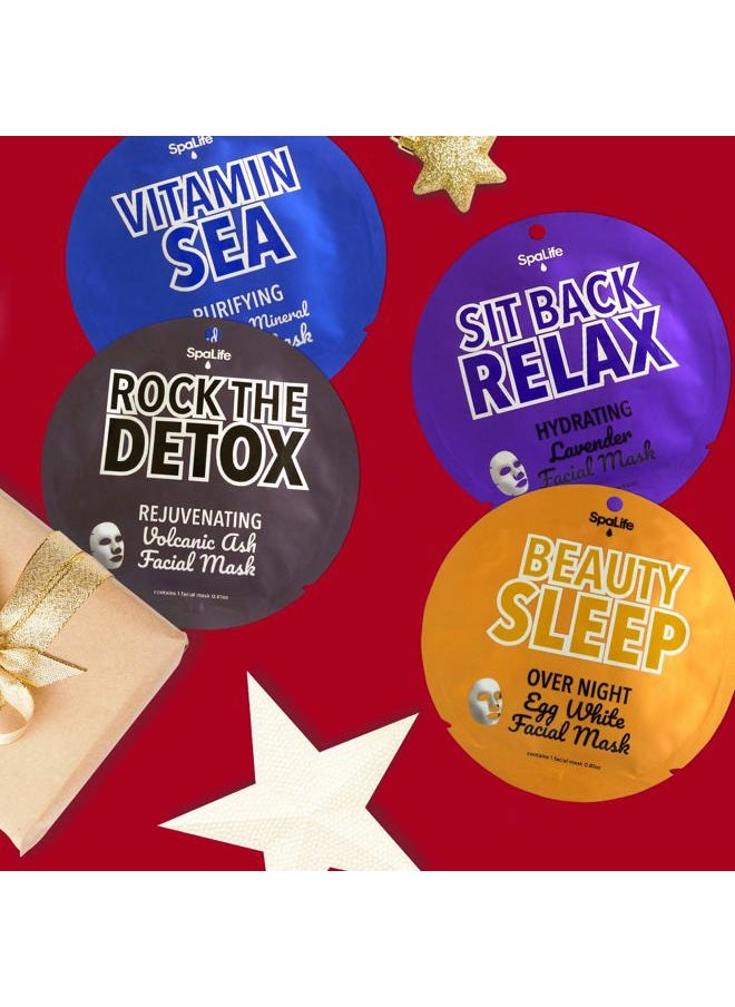 SpaLife - Rock the Detox Rejuvenating Volcanic Ash Facial Mask 10 count - Image 1