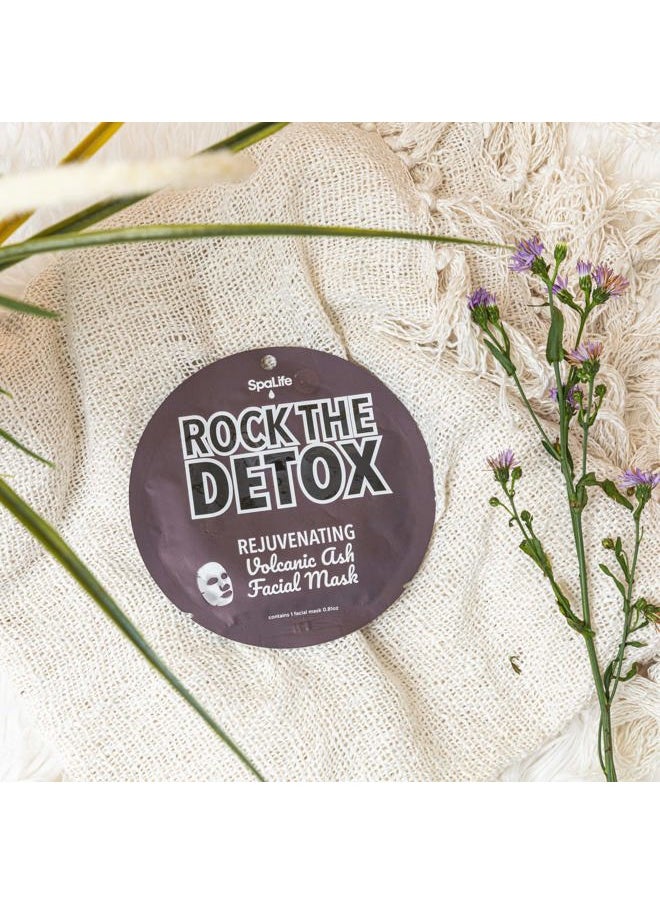 SpaLife - Rock the Detox Rejuvenating Volcanic Ash Facial Mask 10 count - Image 1