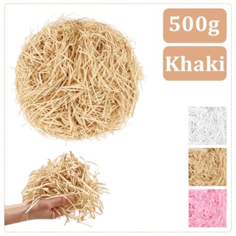 Raffia Paper Shreds, Shreds Stuffing Paper, Shredded Paper Packaging for Soft Hamper Filling and Packaging Filler Shreds Stuffing Paper and Cushioning Material for Moving - Image 2