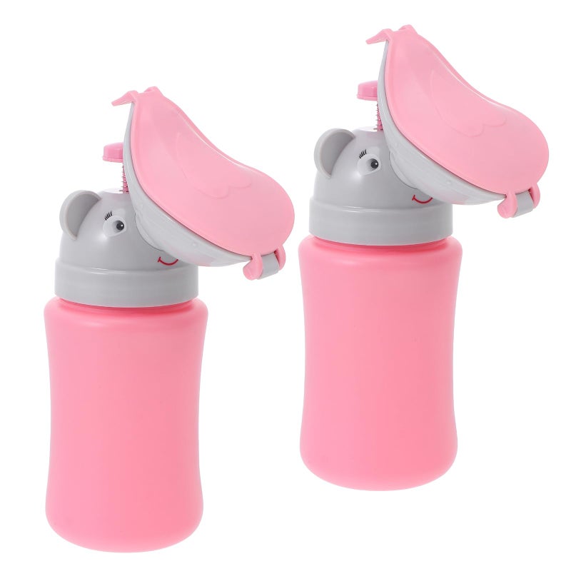 2 Pack Portable Travel Urinal Leak Proof Design for Boys Camping Road Trip Car Emergency - Image 2