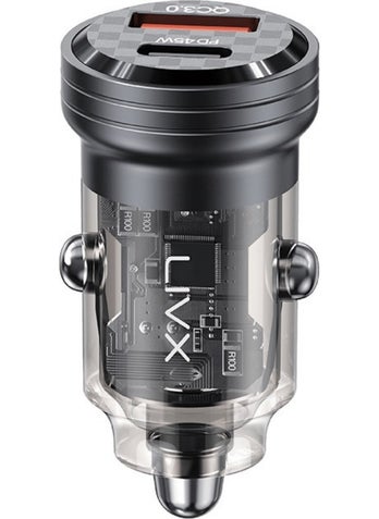 Livx Transparent 45W Pd/qc Type C and USB Output Ultra Fast Mini Car Charger L35  - Image 1
