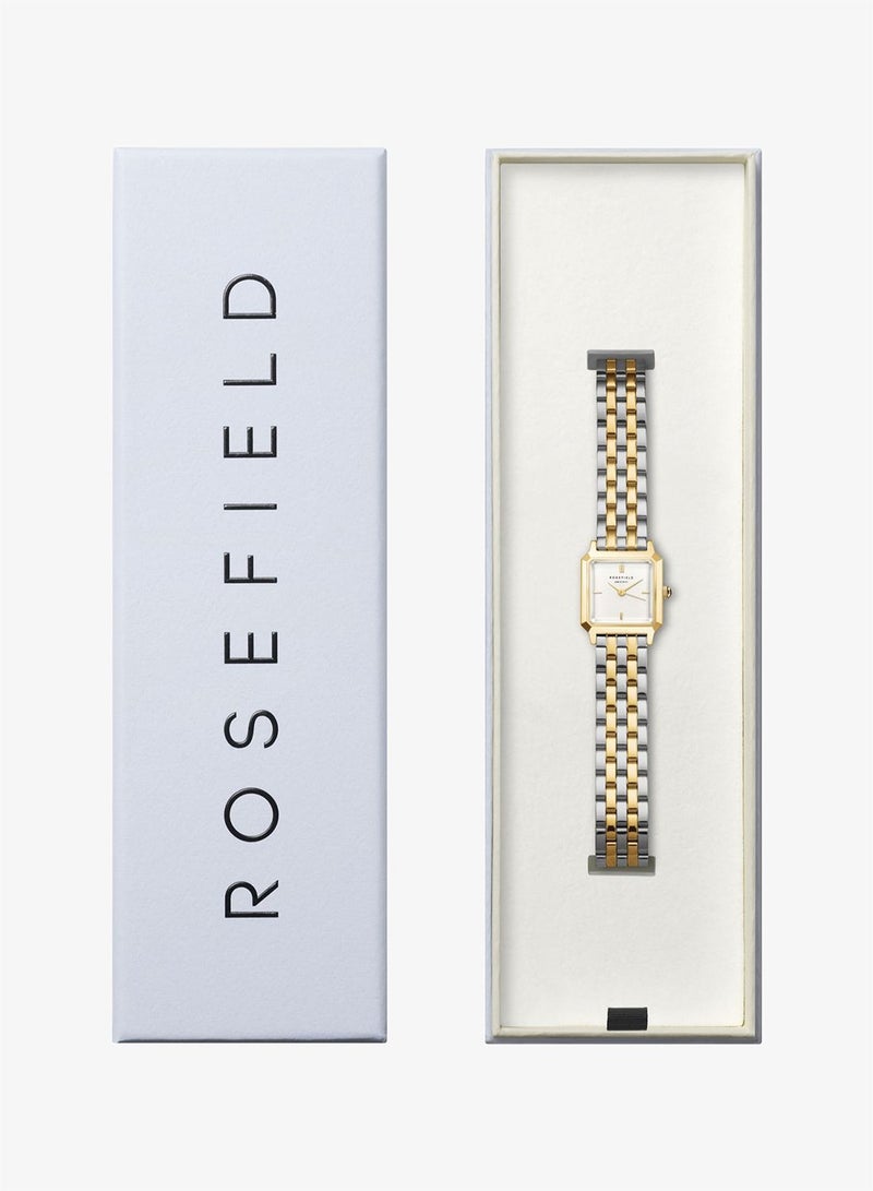 Rosefield The Boxelle Duotone, White Dial Steel Strap Women Watch, BWDSG-B03 - Image 5