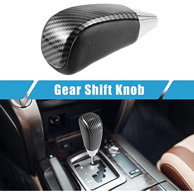 ريحني مقبض ناقل الحركة بعصا التروس مقبض ناقل الحركة لسيارة تويوتا لاند كروزر 20162021 4Runner 20032021 تندرا 20082021 نمط ألياف الكربون الأسود - Image 3