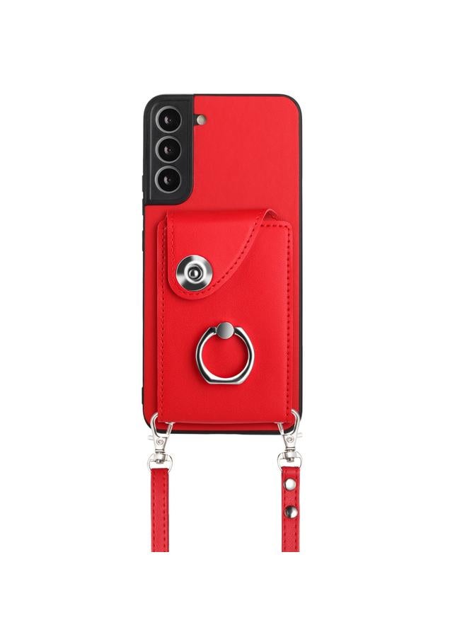 S-TOP Case For Samsung Galaxy S22 5G Organ Card Bag Ring Holder Phone Case with Long Lanyard - Image 2