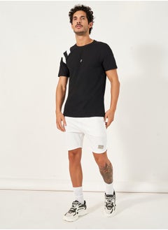 Styli Contrast Band Raglan Sleeve Regular Fit T-Shirt  - Image 2