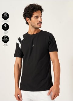 Styli Contrast Band Raglan Sleeve Regular Fit T-Shirt  - Image 1