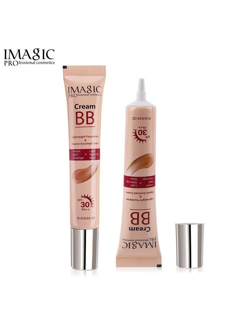 إيماجيك كريم BB الطبيعي من IMAGIC | تركيبة خفيفة الوزن ومرطبة | كريم متكامل لترطيب البشرة مع عامل حماية من أشعة الشمس (IVORY) - Image 3