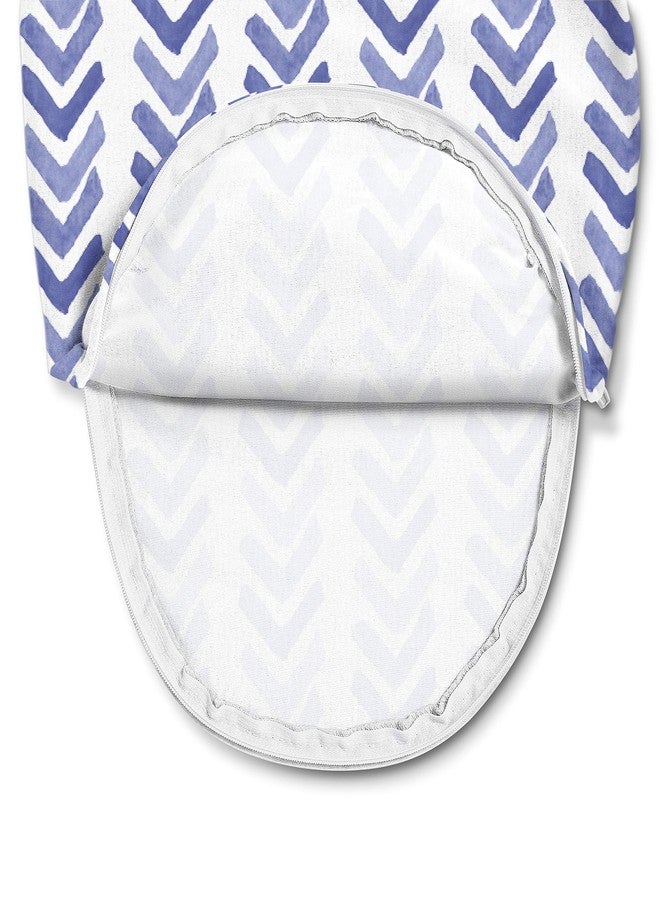سوادل مي قماط SwaddleMe Luxe Easy Change – مقاس صغير/متوسط، من 0 إلى 3 أشهر، عبوة من قطعتين (لون نيلي مائي) - Image 5