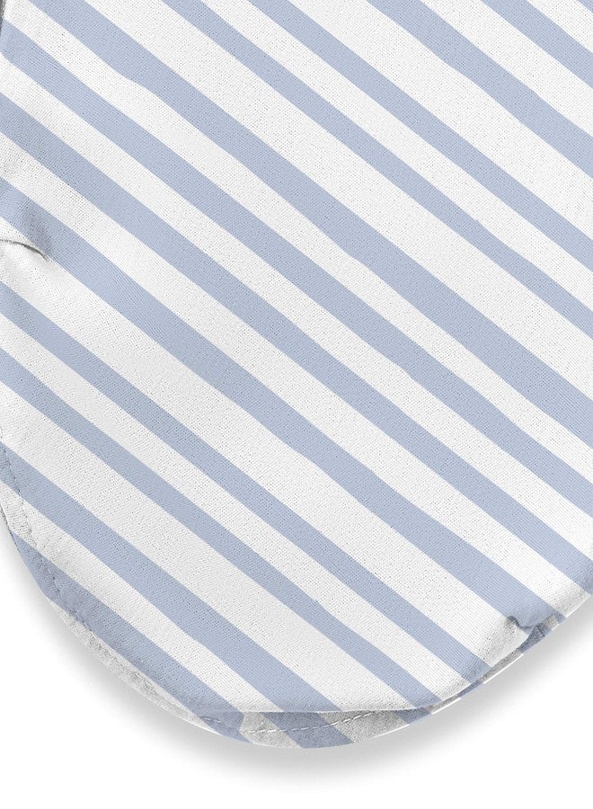 سوادل مي قماط SwaddleMe Luxe Easy Change – مقاس صغير/متوسط، من 0 إلى 3 أشهر، عبوة من قطعتين (لون نيلي مائي) - Image 3