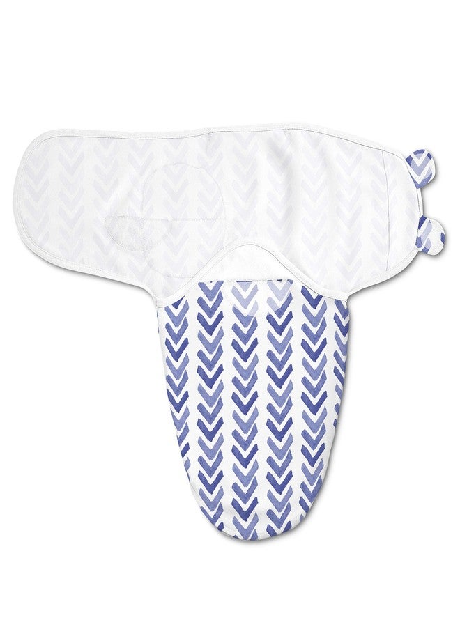 سوادل مي قماط SwaddleMe Luxe Easy Change – مقاس صغير/متوسط، من 0 إلى 3 أشهر، عبوة من قطعتين (لون نيلي مائي) - Image 4