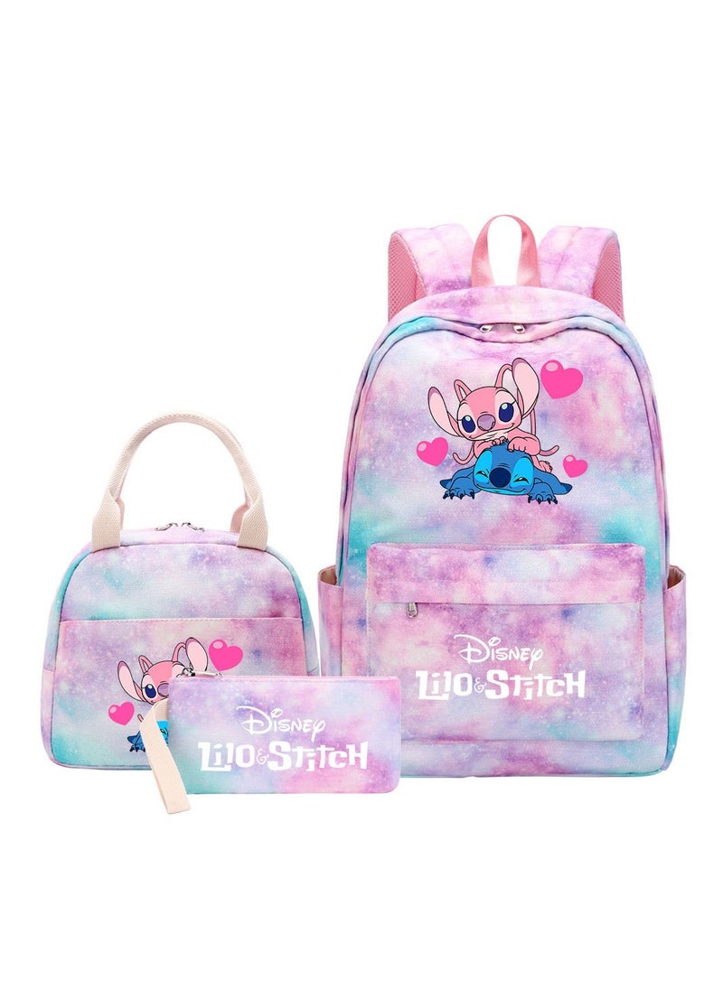 STITCH Stitch Printed Three Piece Set Backpack 