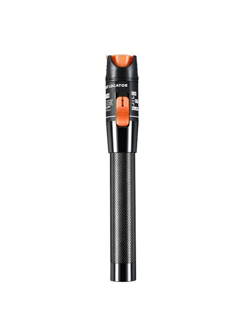 Visual Fault Locator, 1-60km Fiber Optic Red Light Pen, Vfl Optical Fiber Cable Fault Tester, Red Light Pen For Network Fiber Cable Test, Fiber Optic Source Tester Detector Meter, (10mw Orange)