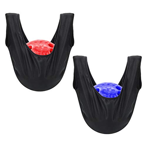COITEK Bowling Seesaw Bag 2 Pack, Bowling Polisher Bag Carrier Ball Cleaner Holder, Black, 15' X 16' - Image 1