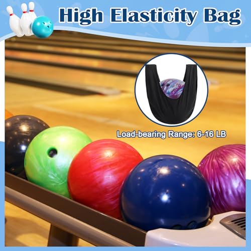 COITEK Bowling Seesaw Bag 2 Pack, Bowling Polisher Bag Carrier Ball Cleaner Holder, Black, 15' X 16' - Image 4