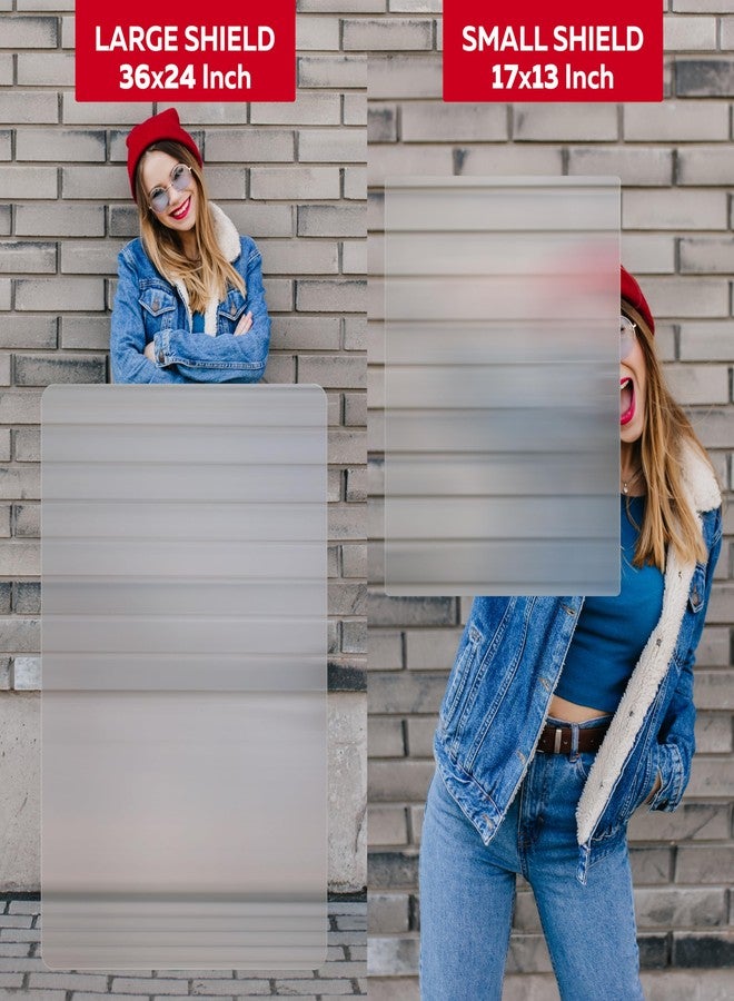 OWLHAUS Invisibility Shield - 17"x13", Sturdy Shield with Lenticular Sheet & Transparent Acrylic Handle bar for Prank, Science, Magic, Illusion, Hiding, Cover for Hunting, Games, Real Invisible Effect - Image 2