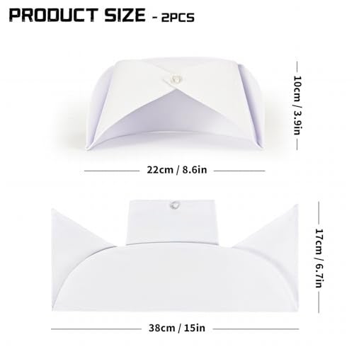 zhcoy 2 pcs Nurse Hat Headband Nurse Cap Costume (White) - Image 2