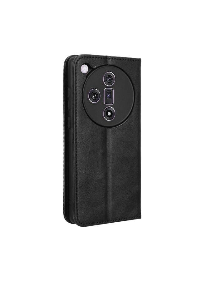 S-TOP Case For OPPO Find X7 5G Magnetic Buckle Retro Texture Leather Phone Case - Image 3