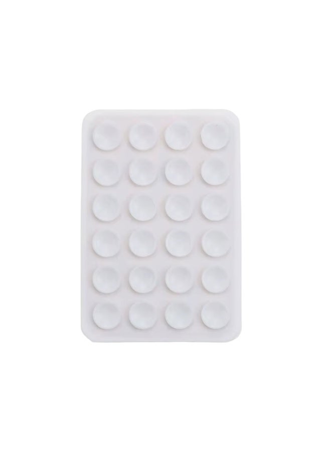 SYMURA 3-Pack Silicone Suction Cup Phone Mount – 24 Micro Suction Cups & Peel-and-Stick Base – Light Pink, Rose Pink & White - Image 4