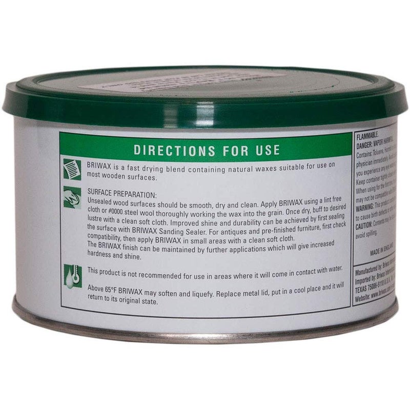 Briwax Clear Furniture Wax Polish, 1 Pound (Pack of 1), 16 Ounce - Image 2