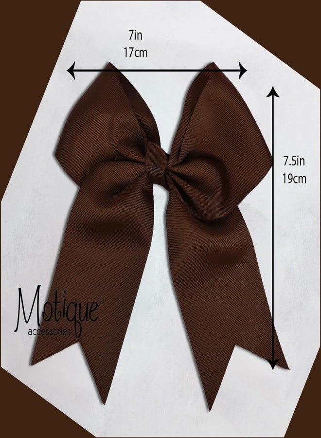 موتيك أكسيسوريز مشبك شعر كبير الحجم بلون بني داكن مع أطراف مدببة - Image 3