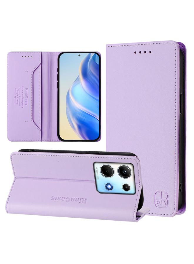 S-TOP Case For Infinix Note 30 4G / 5G RC01 Dual-Folded Magnetic Suction RFID Leather Phone Case - Image 1