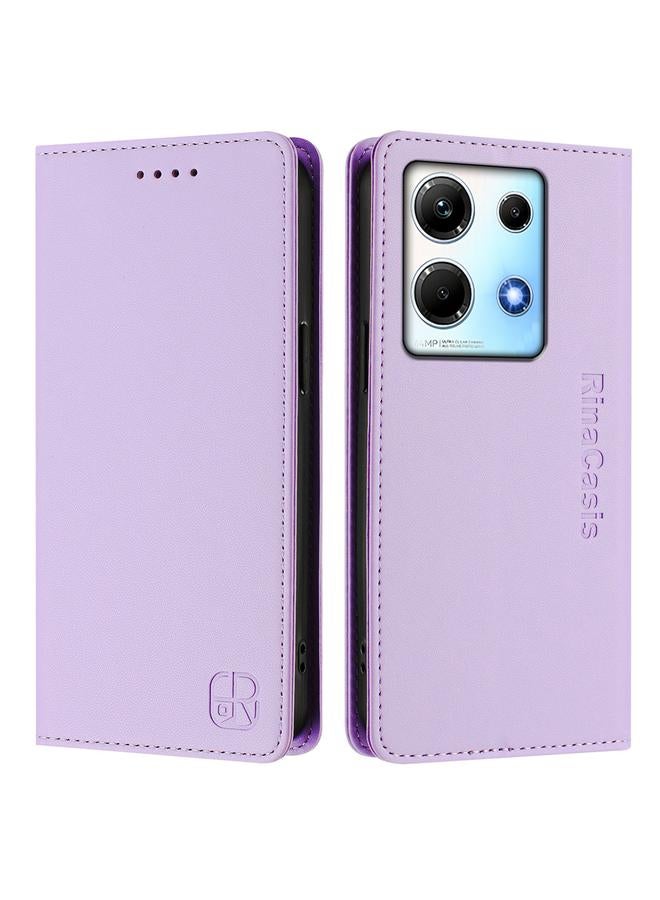 S-TOP Case For Infinix Note 30 4G / 5G RC01 Dual-Folded Magnetic Suction RFID Leather Phone Case - Image 2