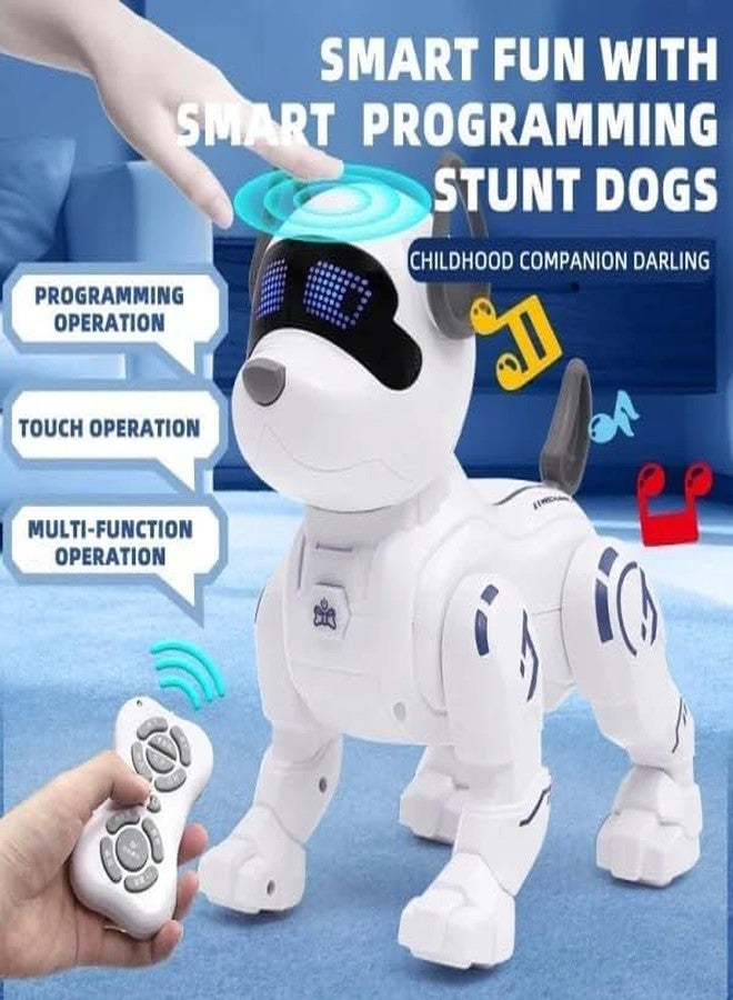 RABRA RC Robot Dog Toy - Interactive Remote-Control Pet with Stunt Walking, Dancing u0026 Touch Interaction for Kids - Image 5