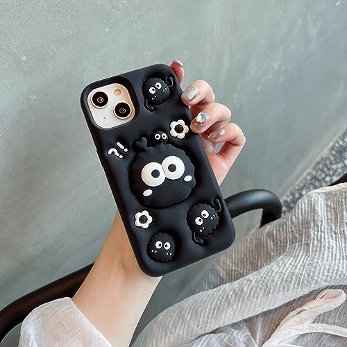 QoKcoahn Case for iPhone 16 Pro MaxCute 3D Kawaii Phone Cases Funny Bracket Eggette Cartoon Cover Soft Silicone Gel Drop Protection Case Women Girls for iPhone 16 Pro Max - Image 3