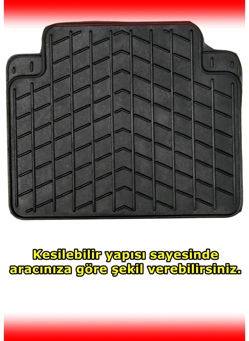 Point Marketing - Audi Q5 Compatible Mars Rubber Black Floor Mat Set - Image 1